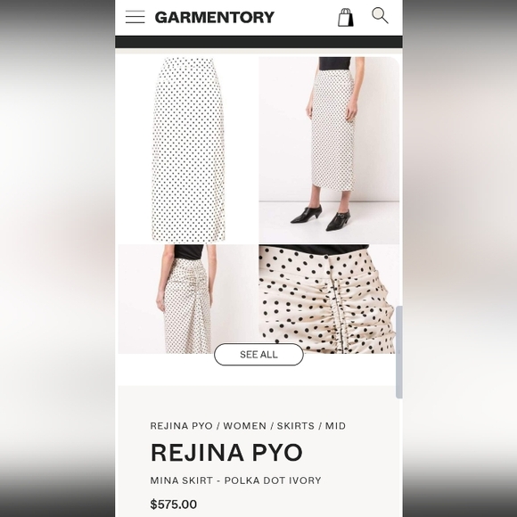 Rejina Pyo Rouched Skirt